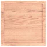 vidaXL Wastafelblad Massief Hout 60x60cm - 60% Korting