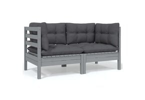 vidaXL Tuinbank 2-zits Massief Grenenhout - 55% Korting!