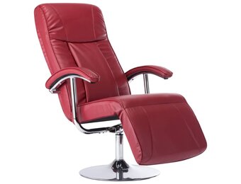 VidaXL Televisiefauteuil - Kunstleer Wijnrood | 30% Korting