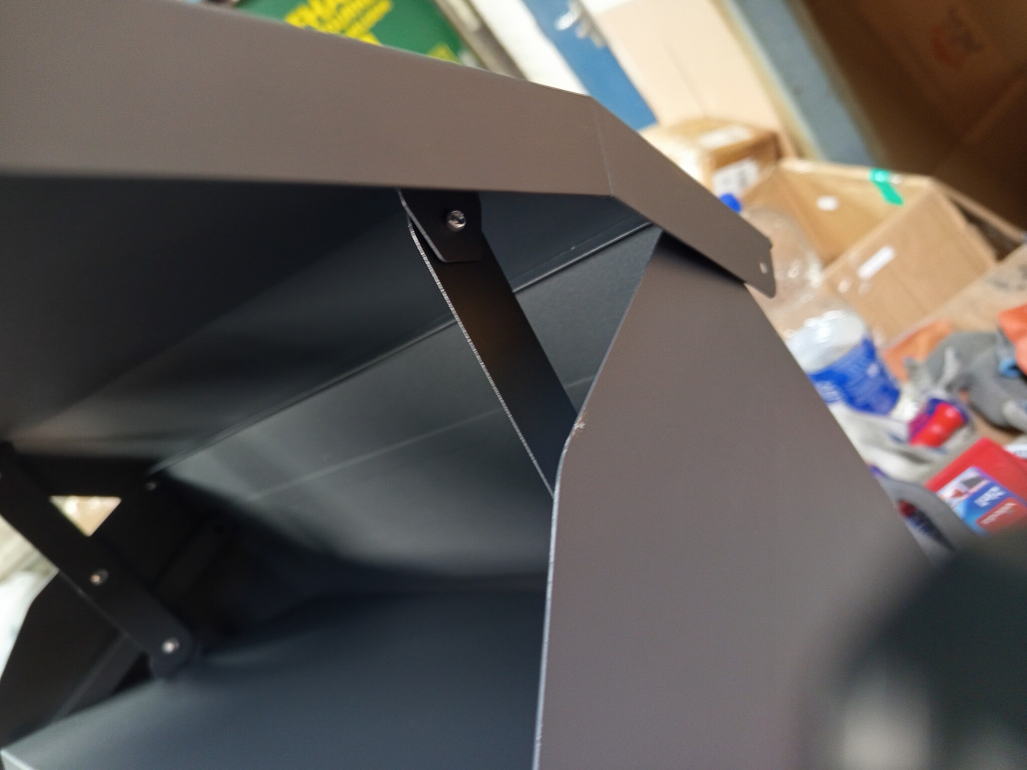 Pakketbrievenbus Antraciet - 43x24x52 cm - Metaal - Kleine reparatie nodig