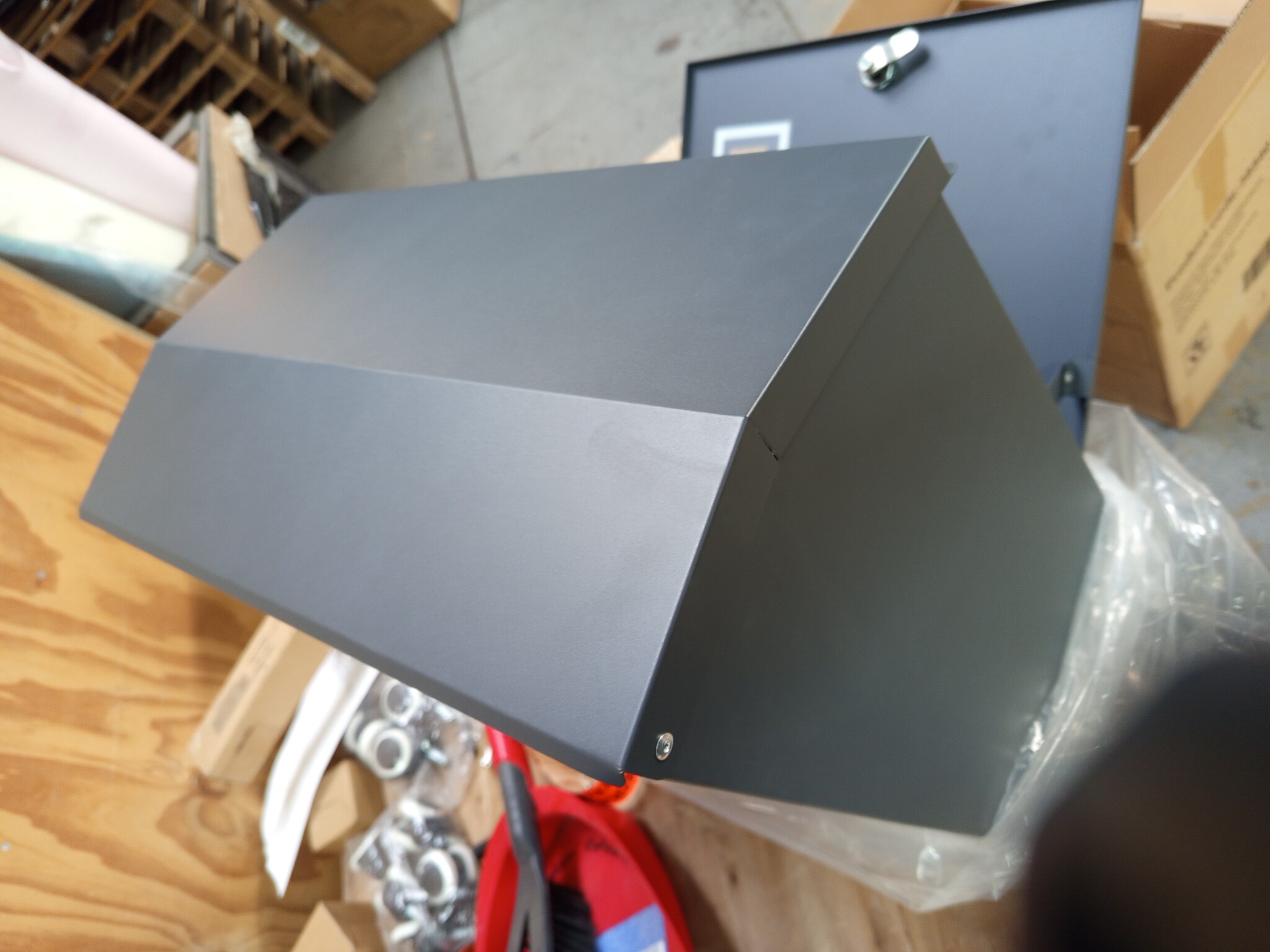 Pakketbrievenbus Antraciet - 43x24x52 cm - Metaal - Kleine reparatie nodig