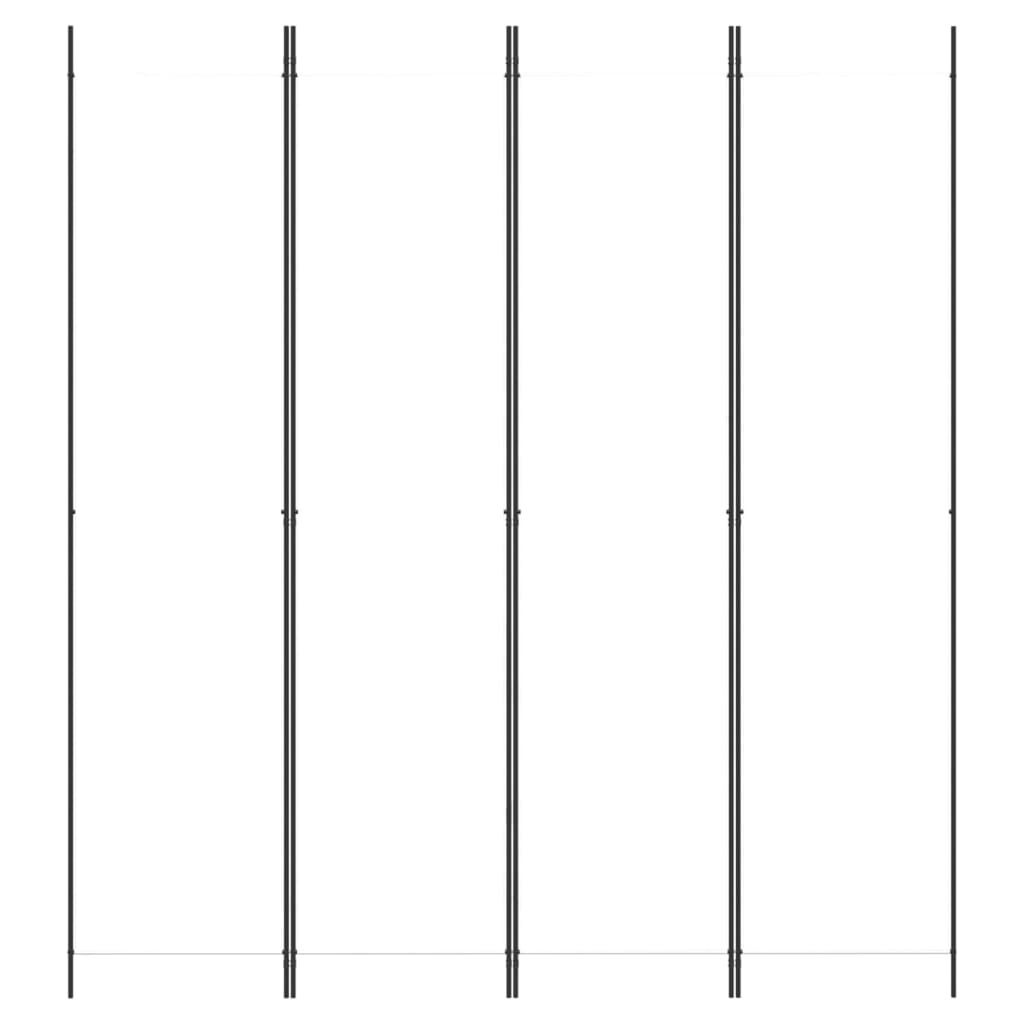 VidaXL Kamerscherm 4 panelen Wit - 35% Korting