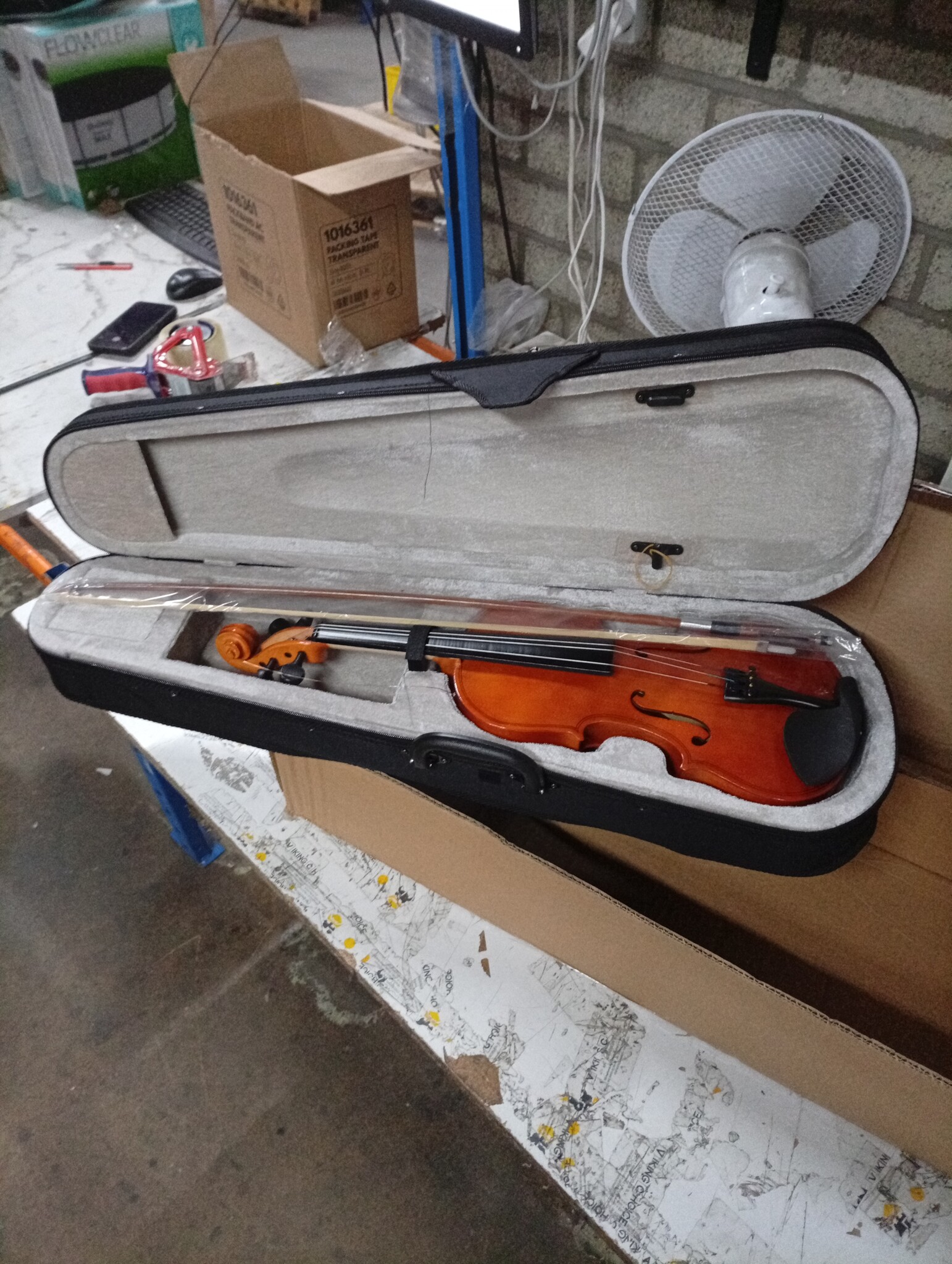 vidaXL Vioolset 4/4 donkerhoutkleurig - 60% Korting!