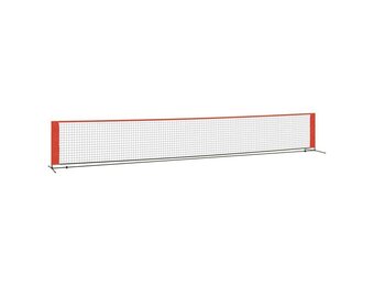 vidaXL Tennisnet 600x100x87 cm | Polyester | Zwart/Rood | -35%