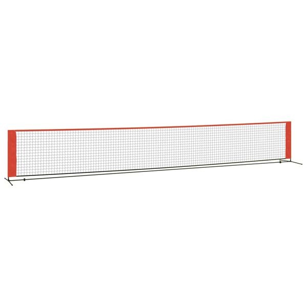 vidaXL Tennisnet 600x100x87 cm | Polyester | Zwart/Rood | -35%