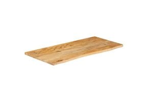 vidaXL Tafelblad Mangohout met Natuurlijke Rand 100x60x3.8cm - Nu 35% Korting!