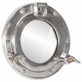 vidaXL Wandspiegel Patrijspoort Ø23 cm (Aluminium/Glas) - 35% Korting!