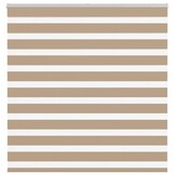 vidaXL Zebra Gordijn 145x150 cm Zandbruin - 35% Korting