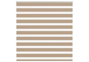 vidaXL Zebra Gordijn 145x150 cm Zandbruin - 35% Korting