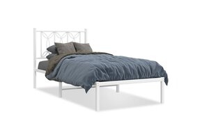 vidaXL Bedframe Metaal Wit 80x200 cm - 35% Korting
