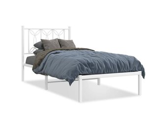 vidaXL Bedframe Metaal Wit 80x200 cm - 35% Korting