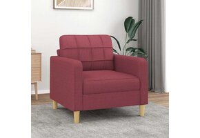 vidaXL Fauteuil Stof Wijnrood - 60 cm Breed - 60% Korting