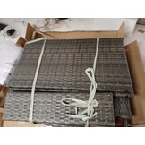 vidaXL Tuintafel Poly Rattan & Acaciahout - 55% Korting