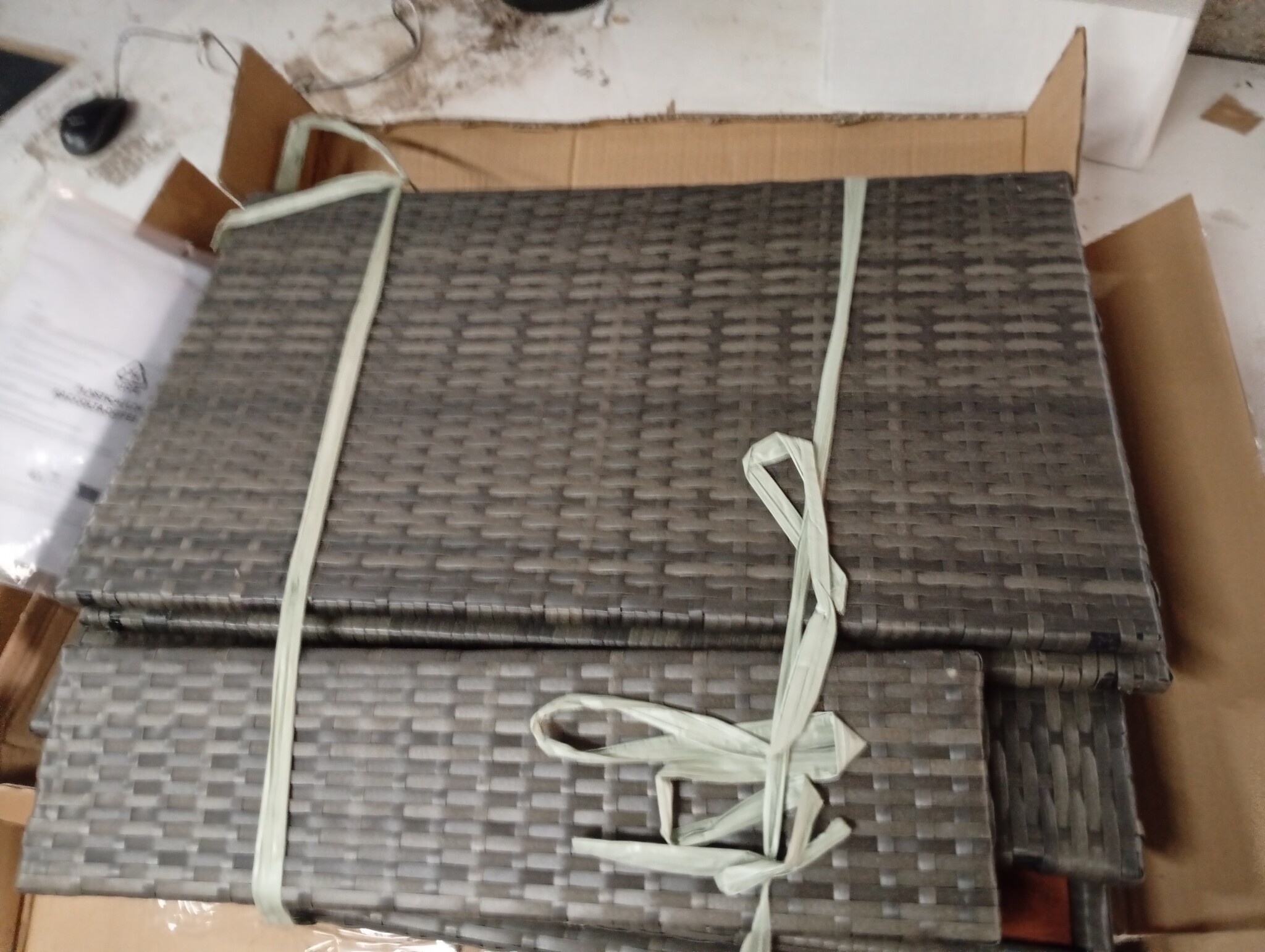 vidaXL Tuintafel Poly Rattan & Acaciahout - 55% Korting