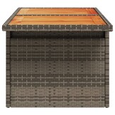 vidaXL Tuintafel Poly Rattan & Acaciahout - 55% Korting