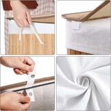 SONGMICS 150L Wasmand met 3 Vakken & Deksel - 55% Korting!