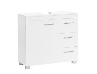 Badkamermeubel Wit 70cm - 35% Korting! 2 Deuren, 3 Lades