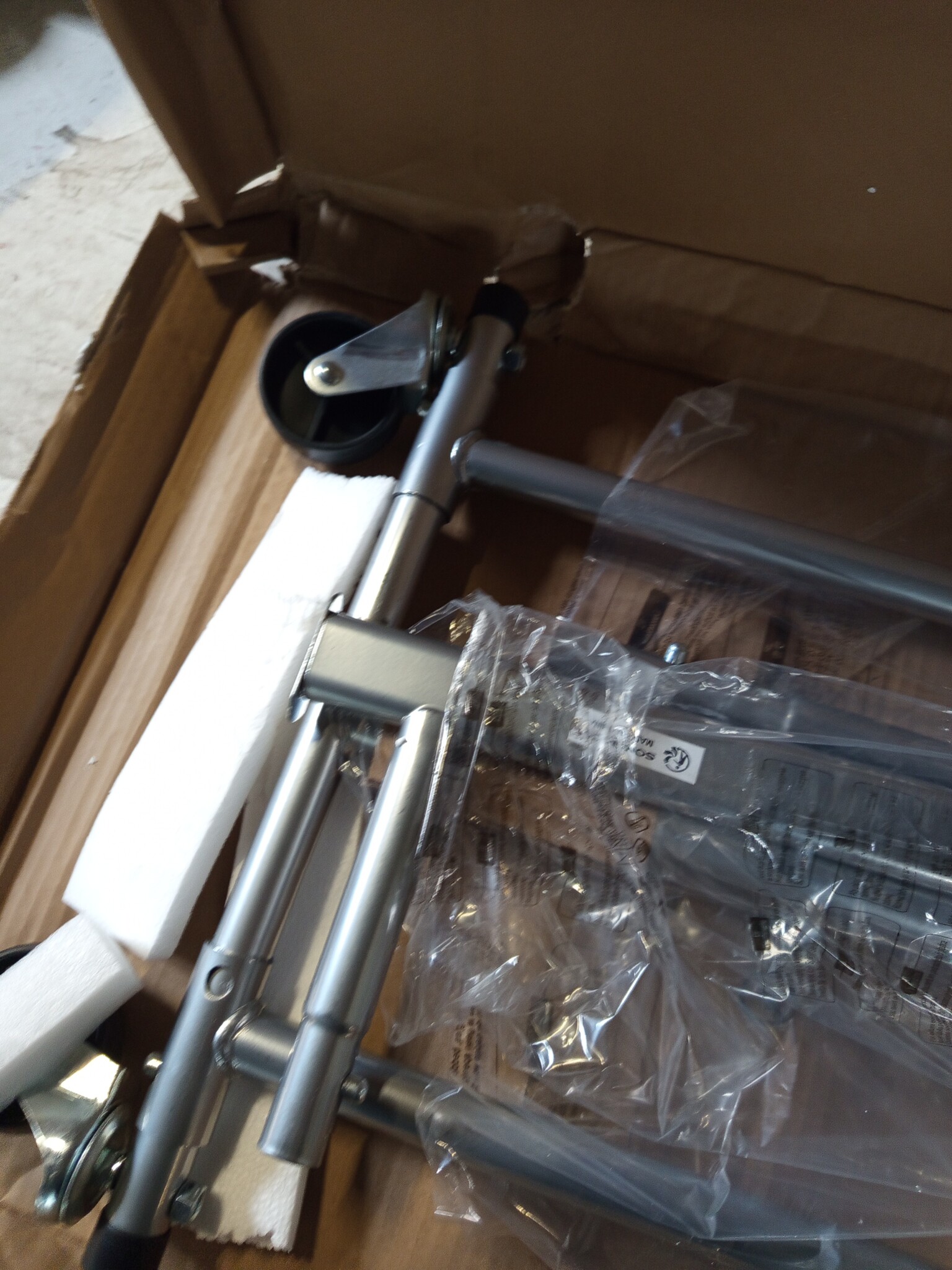 Verstelbaar Kledingrek - Dove Gray, 90kg, 55% Korting!