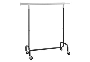 Kledingrek Zwart Verstelbaar met Wielen - 55% Korting!