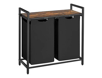 Wasmand Zwart 73x33x72cm - 30% Korting!