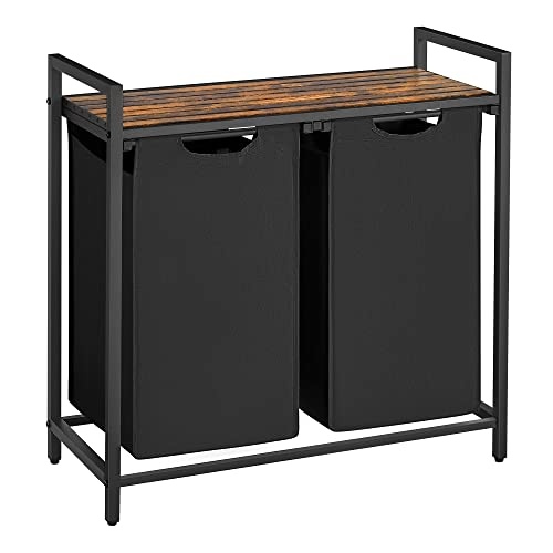 Wasmand Zwart 73x33x72cm - 30% Korting!