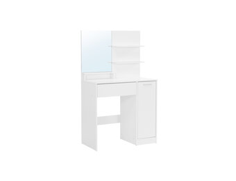 VASAGLE Kaptafel Wit met Spiegel | 55% Korting