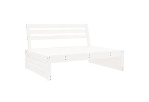 vidaXL Tuinmiddenbank Grenenhout Wit - 53% Korting