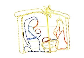 vidaXL Kerststal Decoratie 240 LED's - 42% Korting!