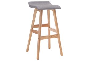 VidaXL Barstoel - Stof Lichtgrijs - 62% Korting!