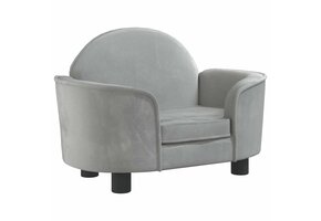 vidaXL Hondenmand fluweel lichtgrijs (66x40x45 cm) - 35% Korting!