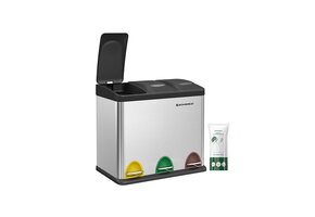 SONGMICS 3-in-1 Afvalscheidingsbak (24L) - 30% Korting!