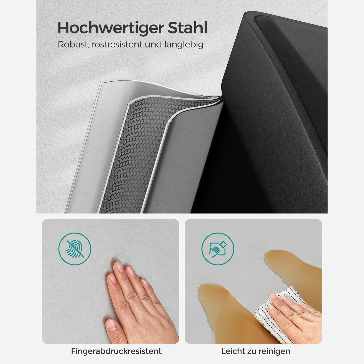 SONGMICS 3-in-1 Afvalscheidingsbak (24L) - 30% Korting!