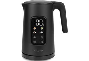 Emerio Waterkoker 1.7L met Temp.reg. & Warmhoudfunctie - Zwart - Nu 53% Korting!