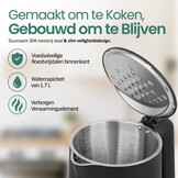 Emerio Waterkoker 1.7L met Temp.reg. & Warmhoudfunctie - Zwart - Nu 53% Korting!