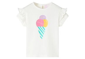 Kindershirt 128 Ecru - 42% Korting!