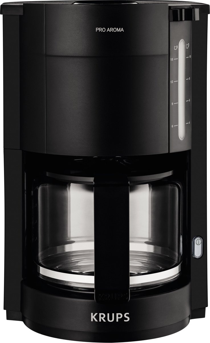Krups Pro Aroma F30908 Koffiezetapparaat - 1.25L - Zwart - 35% Korting