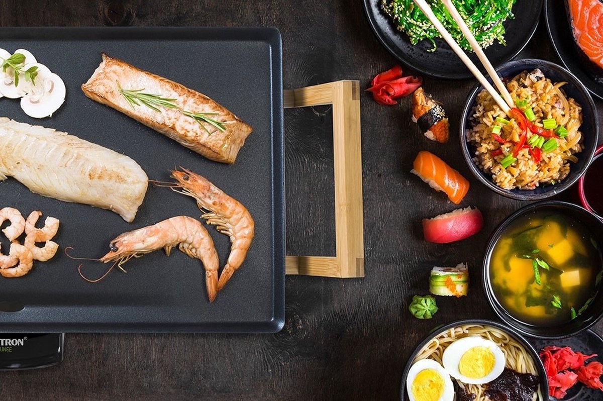 Bestron Bakplaat ABP603BB 1800W L 70x23cm - Nu 35% Korting!