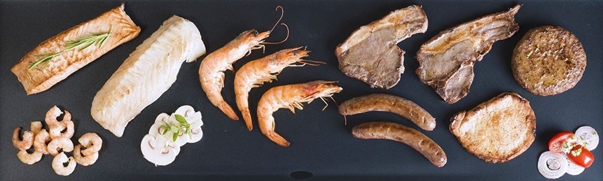 Bestron Bakplaat ABP603BB 1800W L 70x23cm - Nu 35% Korting!