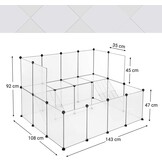 SONGMICS Dierenverblijf Wit | 30% Korting