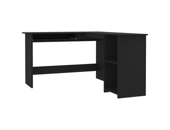 vidaXL Hoekbureau L-vormig Zwart - 55% Korting!