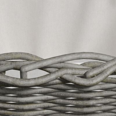 vidaXL Houtmand met handvatten (Grijs) - 35% Korting