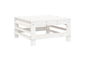 vidaXL Tuinvoetenbank Grenenhout Wit - 35% Korting!