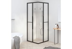 vidaXL Douchecabine 80x80x180 cm Zwart - 37% Korting!