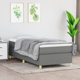 vidaXL Bedframe 80x200cm donkergrijs - 45% korting!
