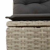 vidaXL Tuinstoel Poly Rattan Lichtgrijs - 53% Korting!