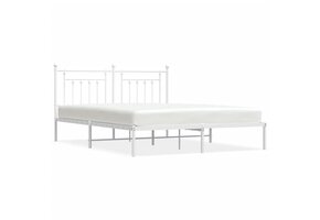 vidaXL Bedframe Metaal Wit 160x200 cm - 47% Korting!