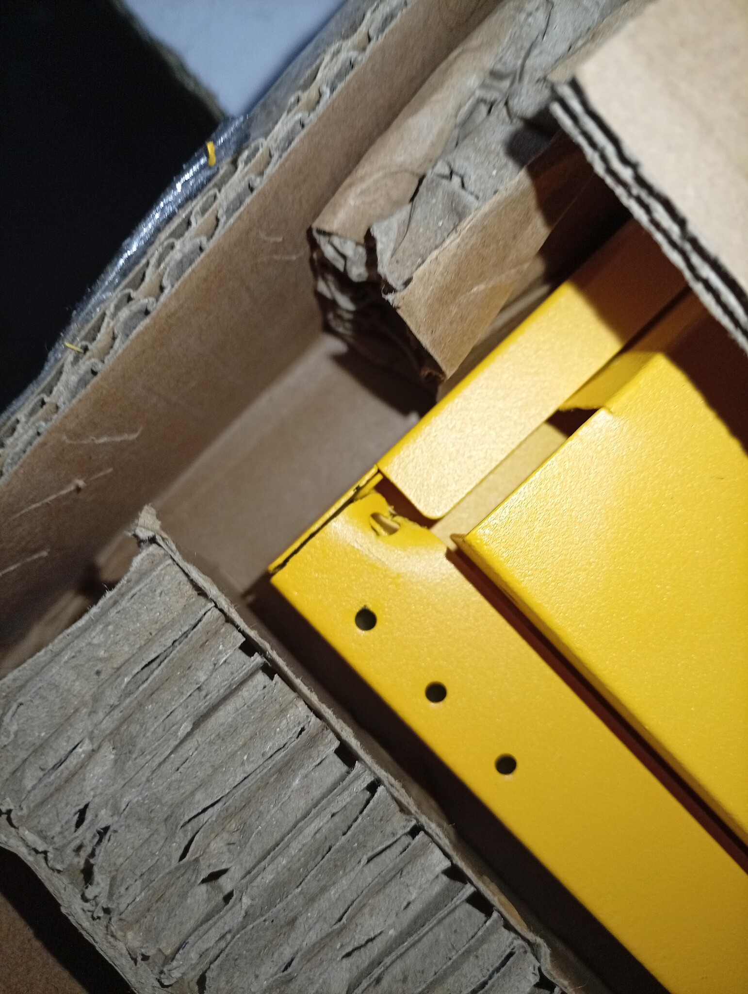 vidaXL Hoge Kast Staal Mosterdgeel - 59% Korting!