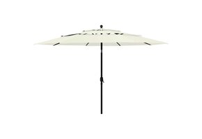 vidaXL Parasol 3,5m - 62% Korting! Zandkleurig, Aluminium