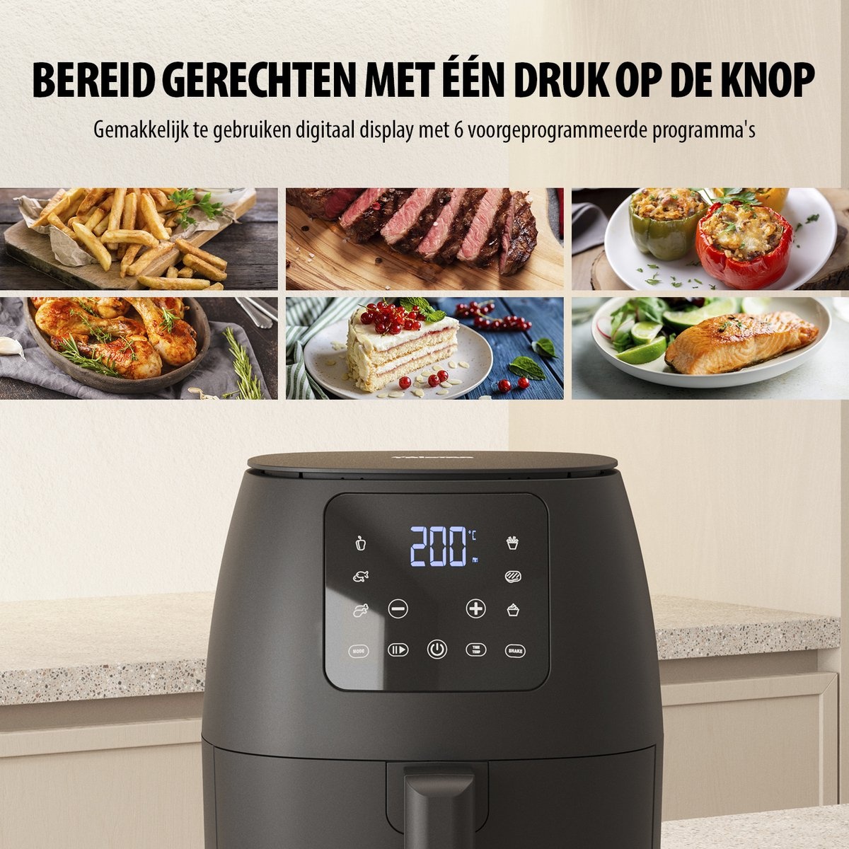 Tristar Airfryer FR-9015 (M, 2L) - 6 Programma's - 41% Korting!