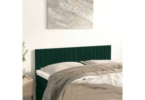 vidaXL Hoofdborden (2 st) - 47% korting - Fluweel Donkergroen